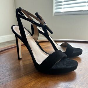 New unworn Sam Edelman black suede stiletto heels W 8.5